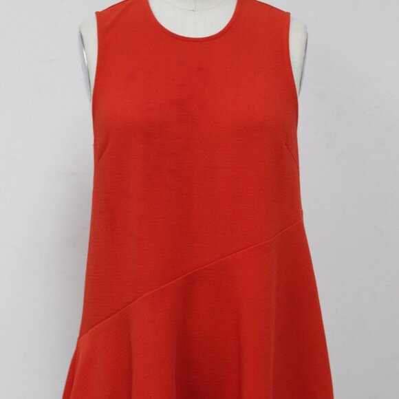 NWT Versona Textured Knit Tank Top with Flared Asymmetric Peplum - Picture 6 of 7